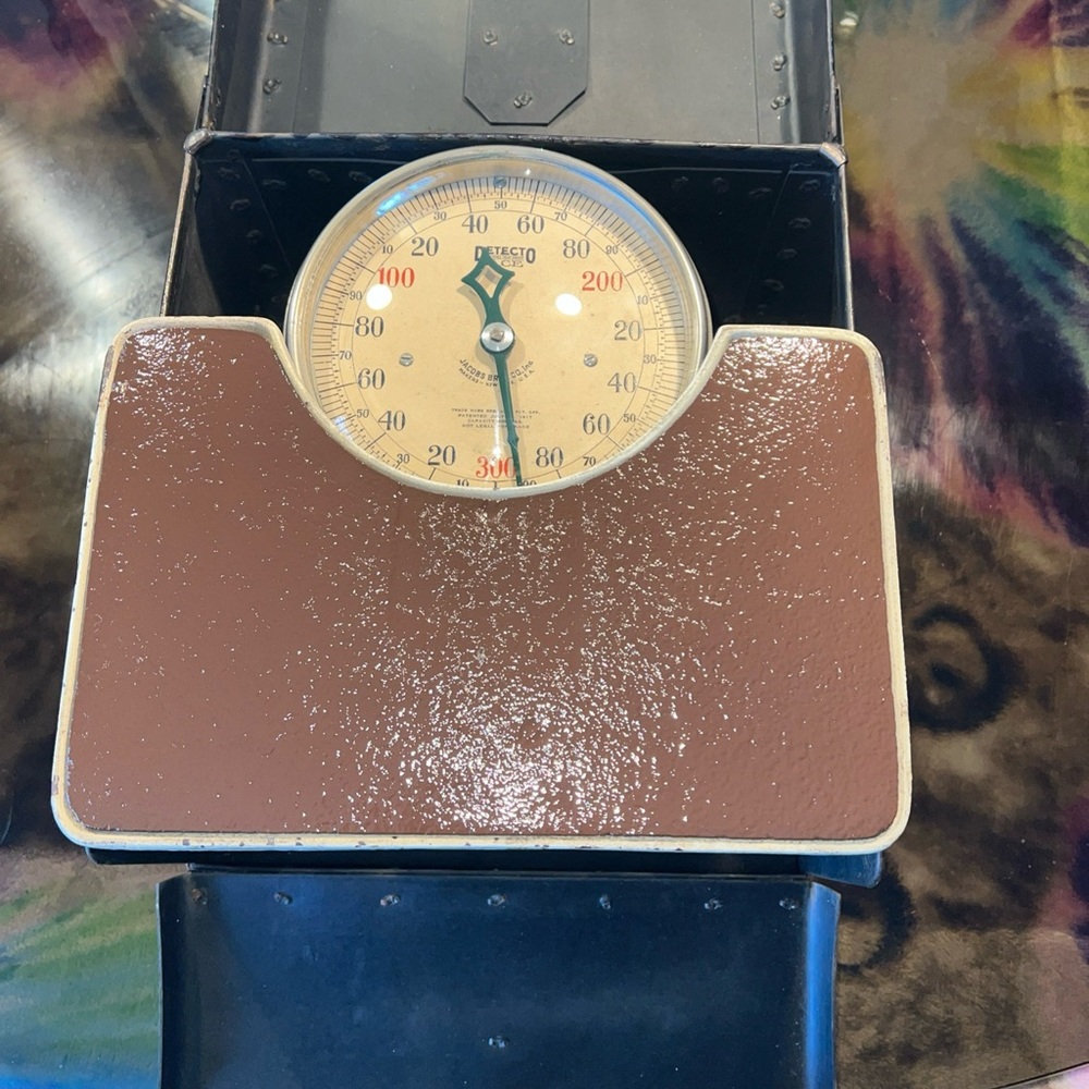 Vintage Brown Mechanical Scale